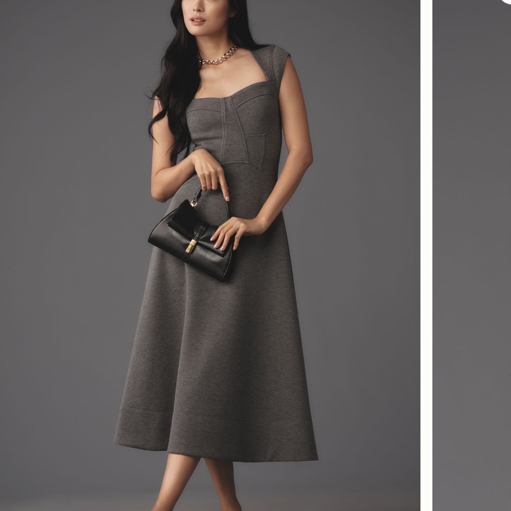 Anthropologie Heathered
Sweetheart Midi Dress